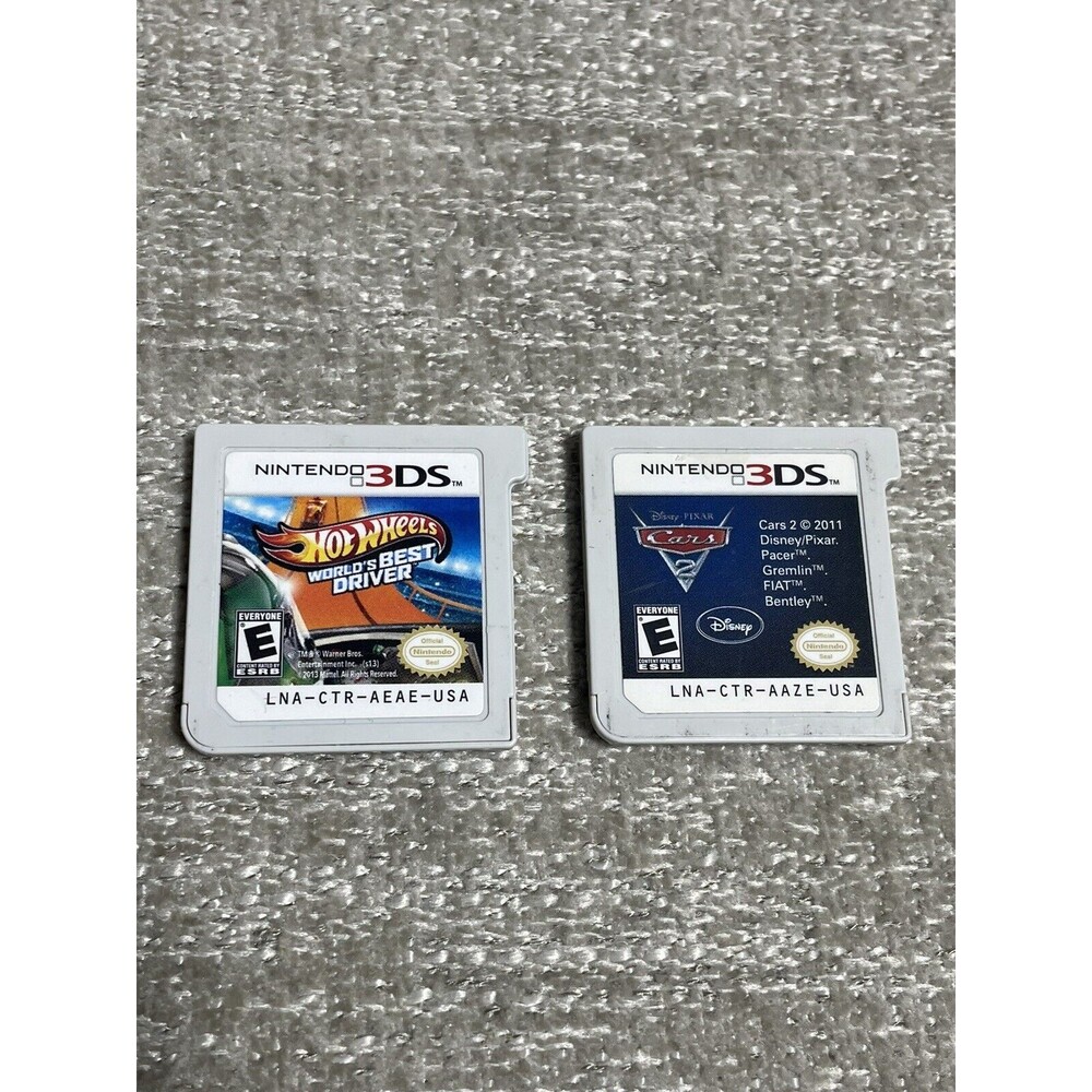 Nintendo 3DS Game bundle Cars 2 + Hot Wheels Worlds Best Driver